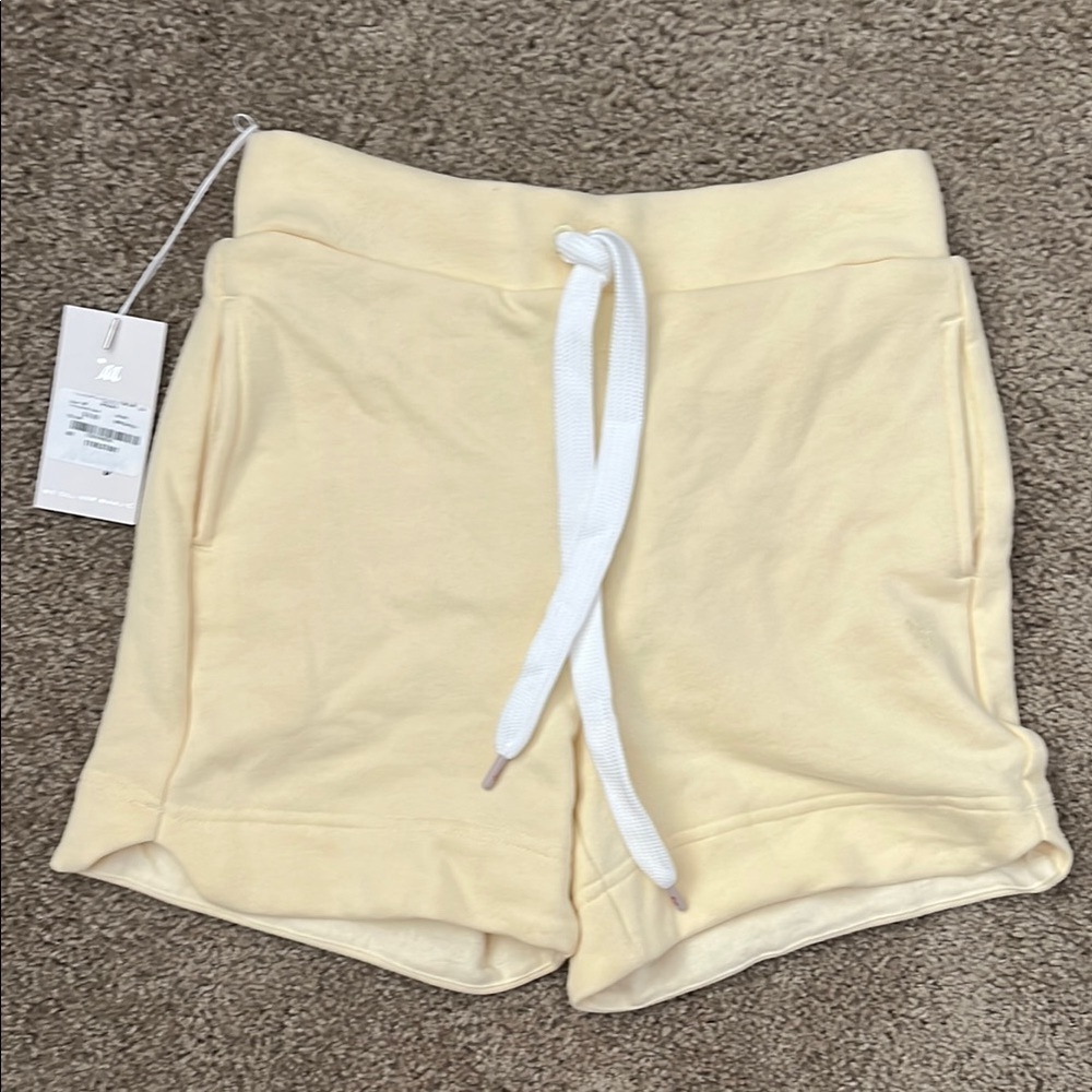 Maaji Pale Yellow Shorts, NWT